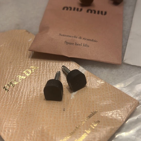 Prada Gucci & Miu Miu heel tip replacement lot - Picture 3 of 5